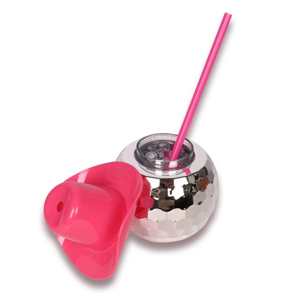 Personalized Cowboy Hat Disco Ball Cup with Straw for Unique & Love | JNSDec90