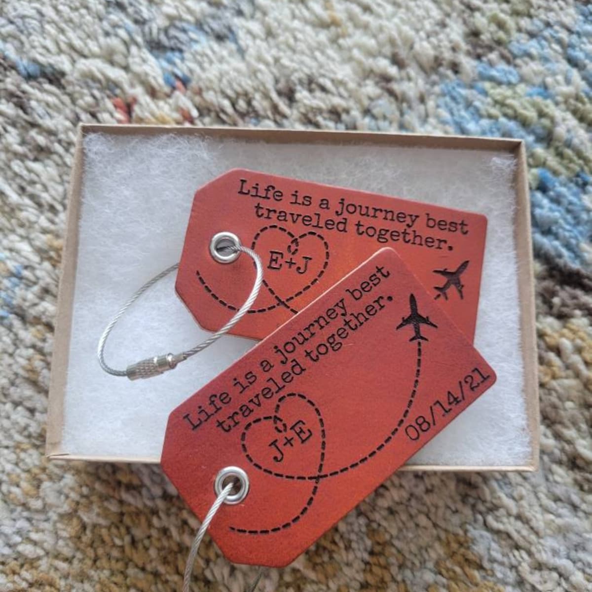 Personalized Leather Luggage Tag for Unique & Love | JNSDec113