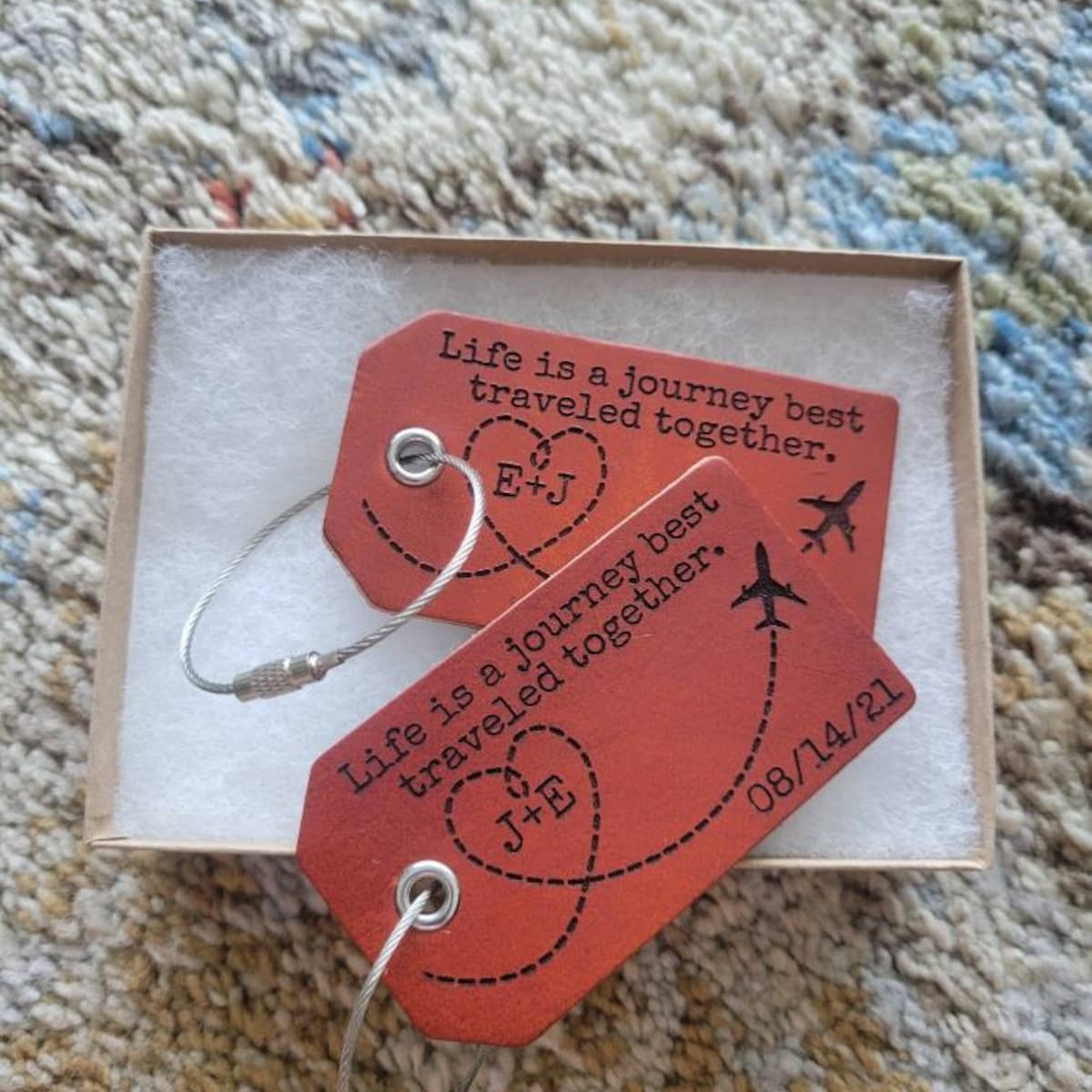 Personalized Leather Luggage Tag for Unique & Love | JNSDec113