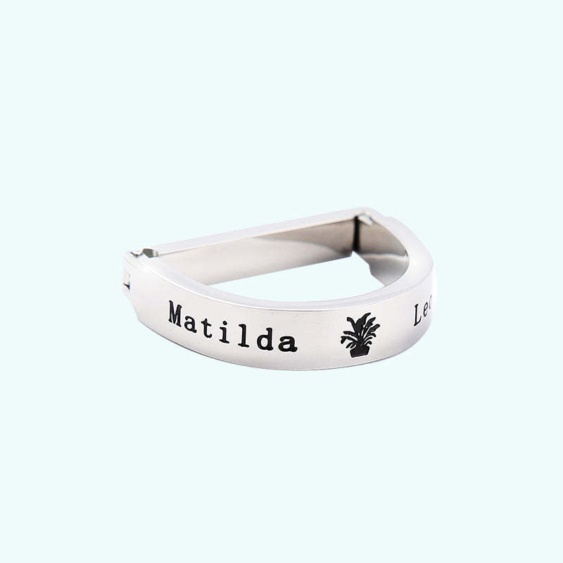 Personalized Men's Personalized Name Tie Ring for Unique & Love I DZ11