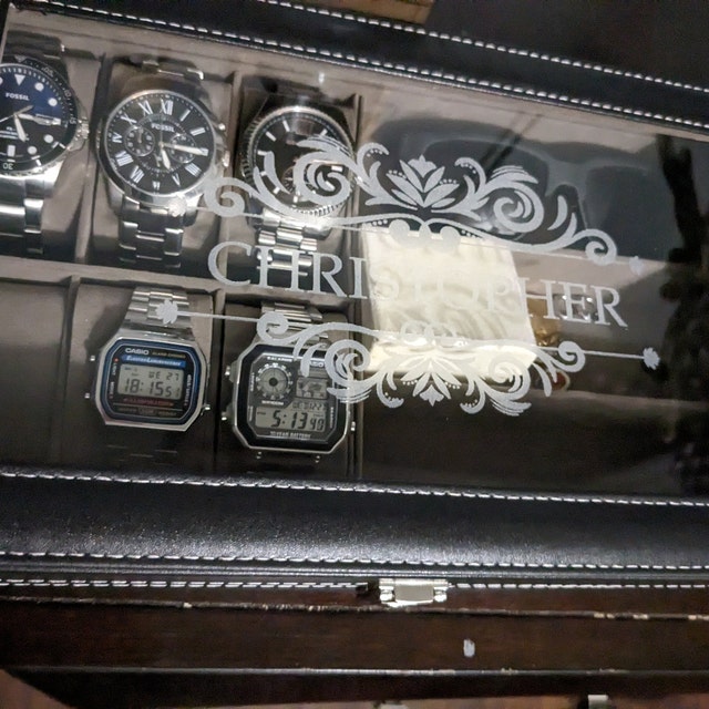 Personalized Monogram Leather Watch Box for Unique & Love | JNSCase03