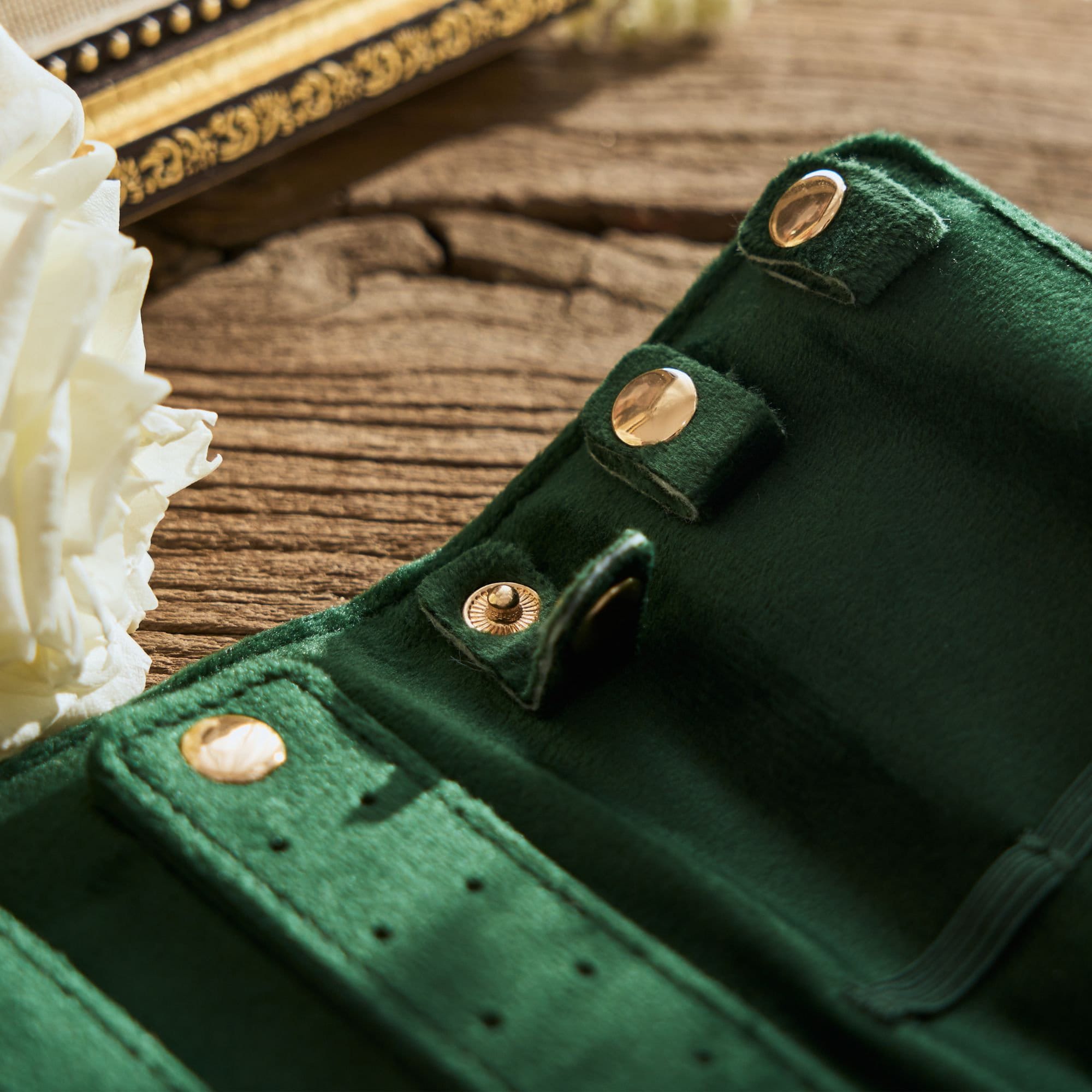 Personalized Monogrammed Velvet Travel Jewelry Rolls | JNSBag77