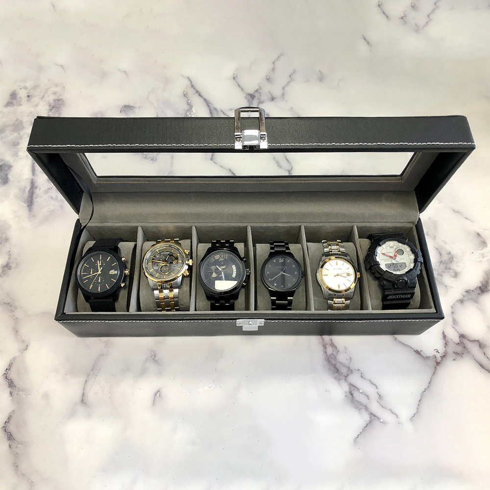 Personalized Monogram Leather Watch Box for Unique & Love | JNSCase03