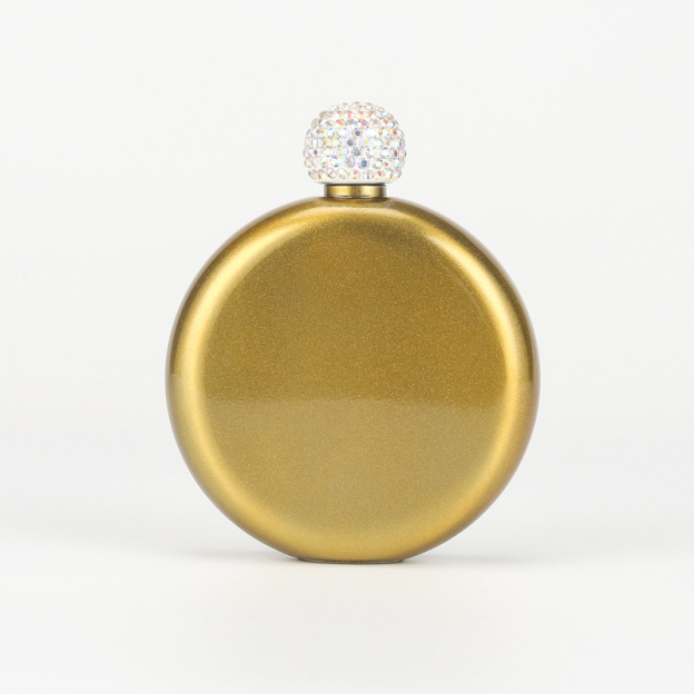 Personalized Round Flasks with Rhinestone Lid for Unique and Love | JNSDec61
