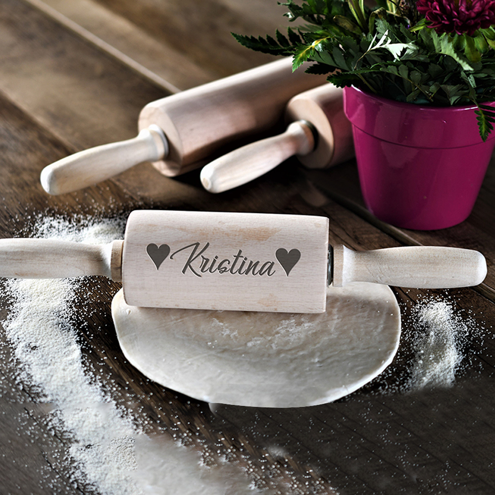 Personalized Name Wood Rolling Pin for Unique & Love | JNSTool14