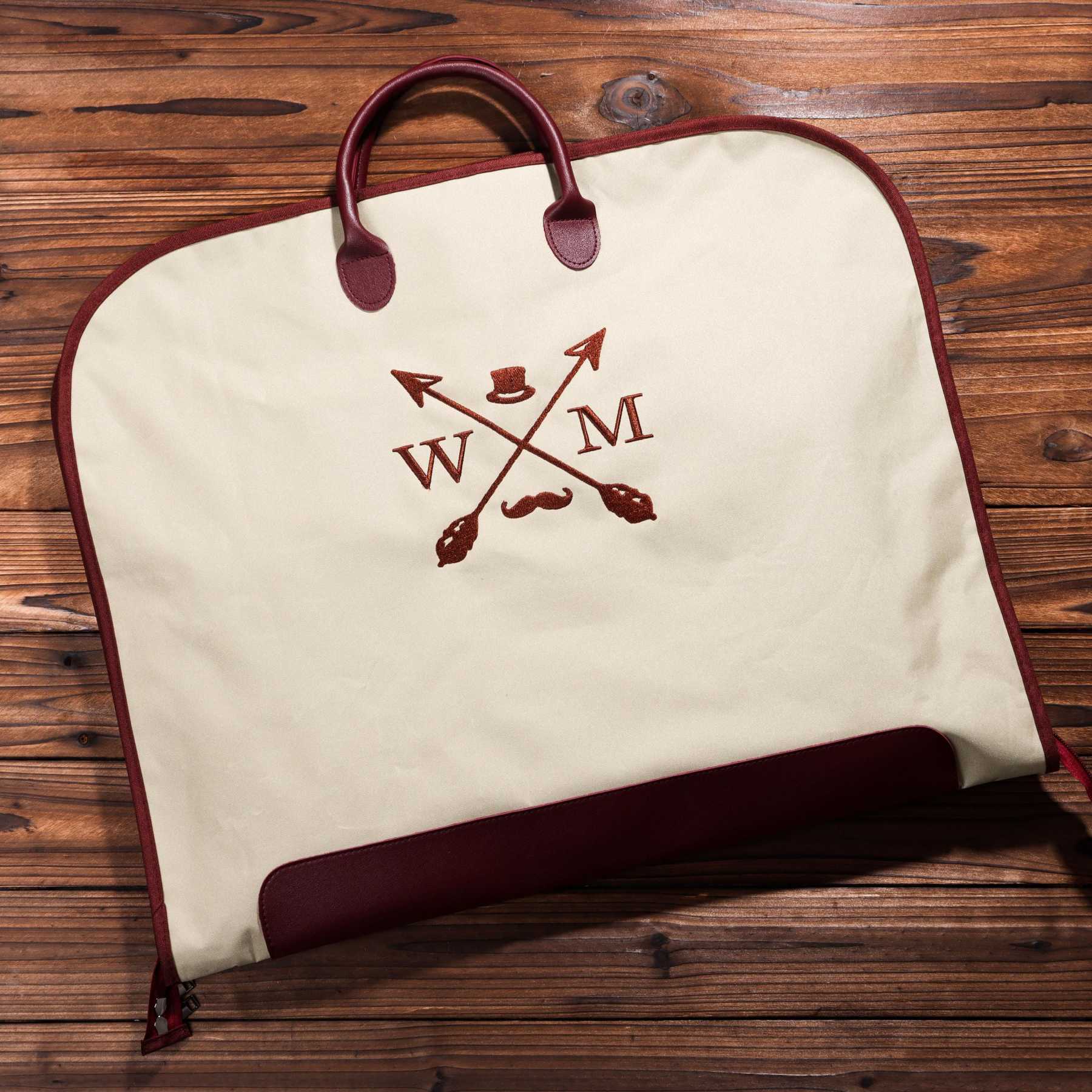 Personalized Monogrammed Embroidered Waterproof Oxford Cloth Portable Garment Bag | JNSBag100