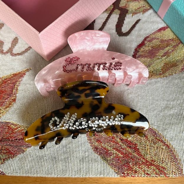 Personalized Rhinestone Name Hair Claw Clips | JNSDec77