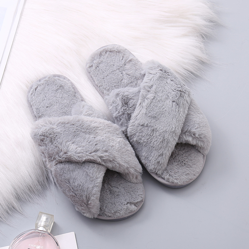 Personalized Bride Gift Pearls Rhinestone Fluffy Slippers for Unique & Love | JNSCloth10