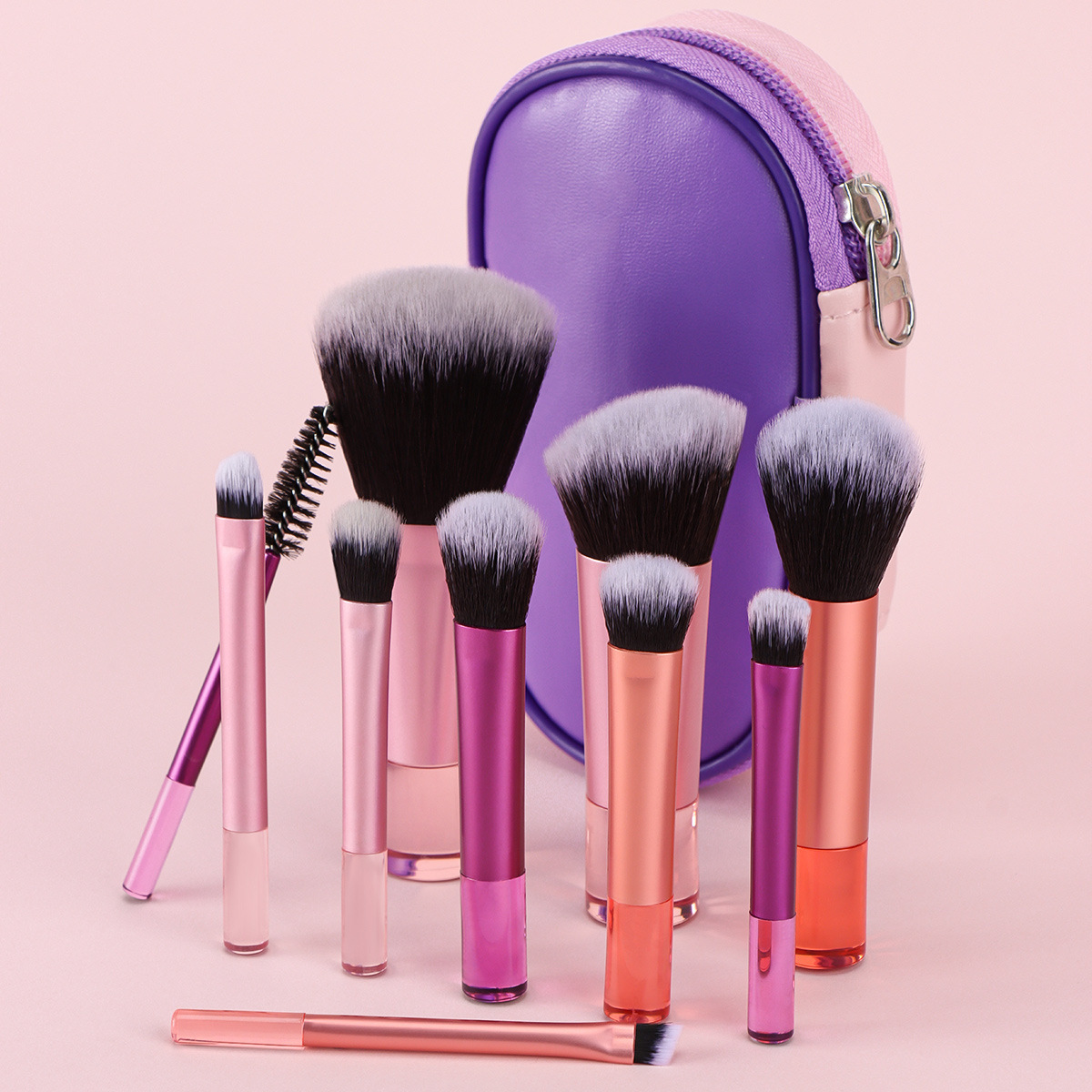 Personalized Portable Cosmetic Brushes Set for Unique & Love | JNSBag114
