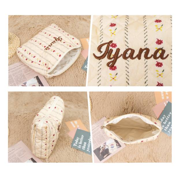 Personalized Monogram Makeup Bag | JNSBag49