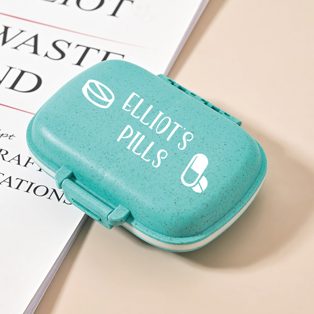Personalized Name Travel Pill Organizer Box for Unique & Love | JNSCase08