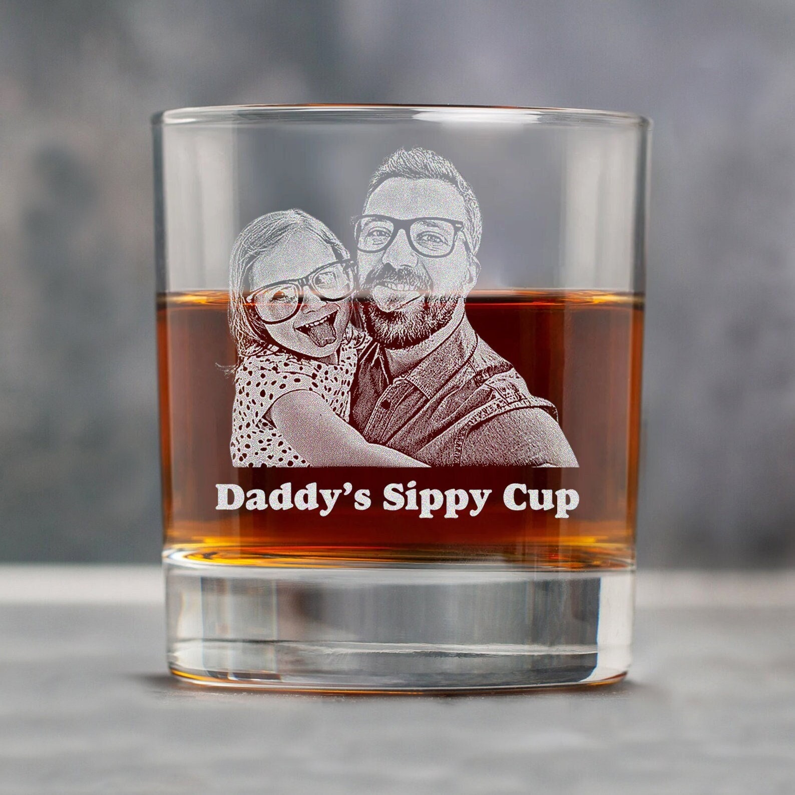 Personalized Engraved Photo Whiskey Glass for Unique & Love | JNSDec80