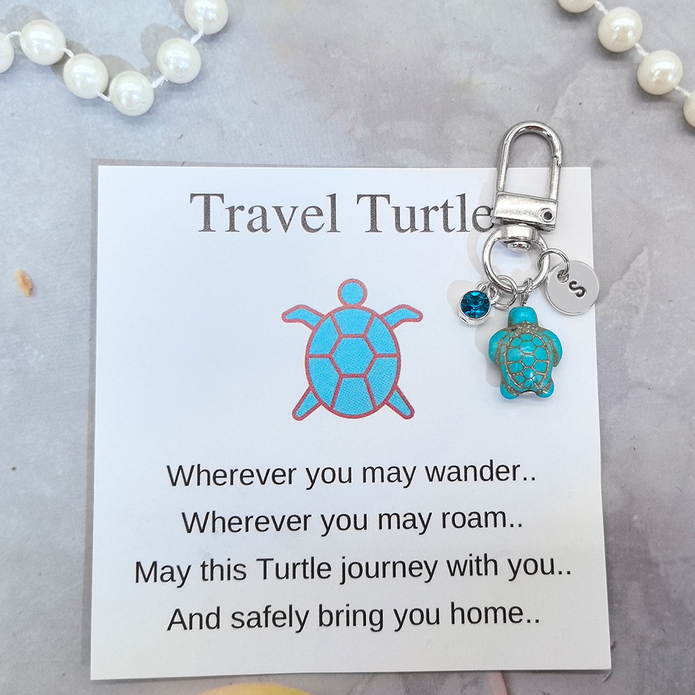 Personalized Sea Turtle Keychain for Mom | JNSDec133