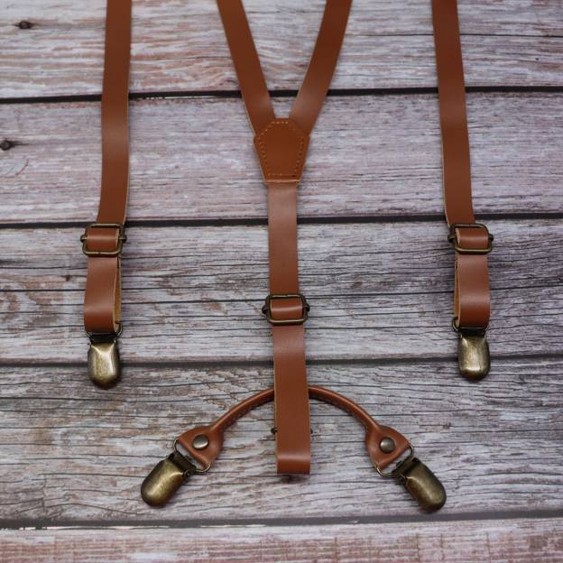 Personalized Monogrammed Genuine Leather Suspenders for Unique & Love | JNSCloth28