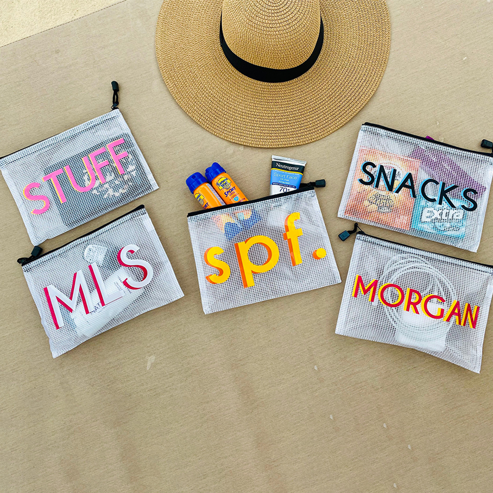 Personalized Name Waterproof Zipper Pool Bag for Unique & Love | JNSBag90