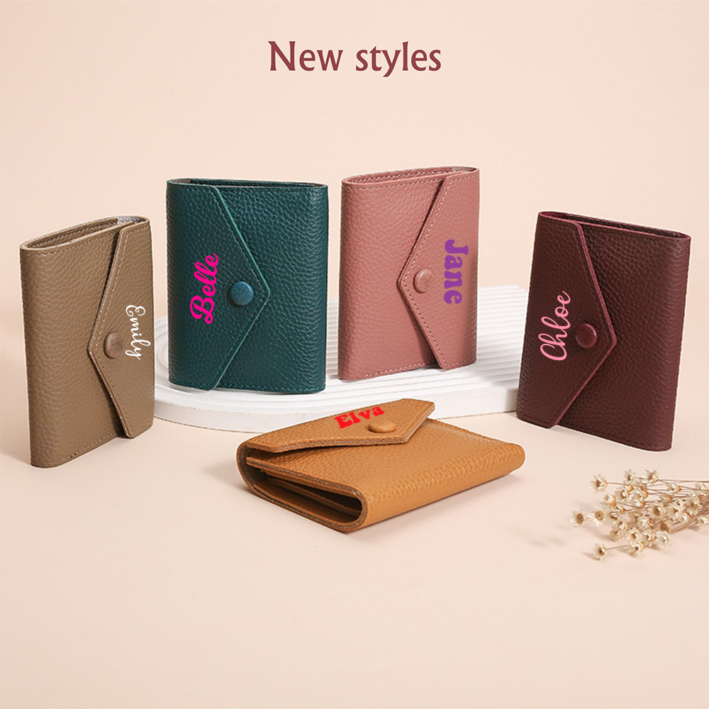 Personalized Monogram Leather Wallet for Unique & Love | JNSBag87