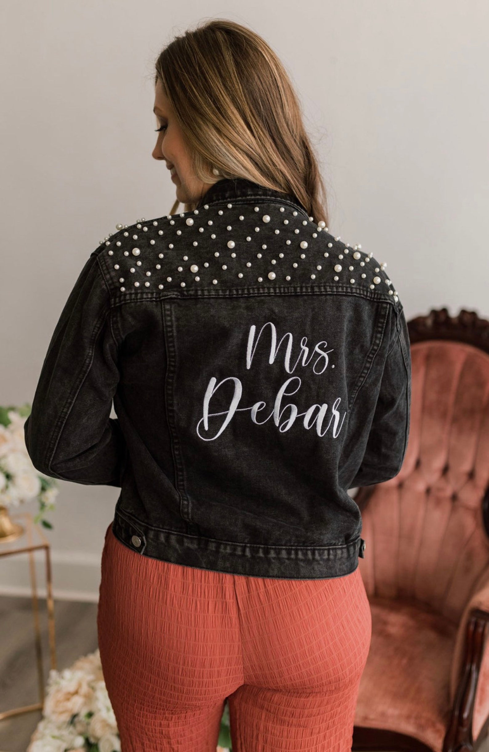 Personalized Wedding Denim Jacket | JNSCloth08