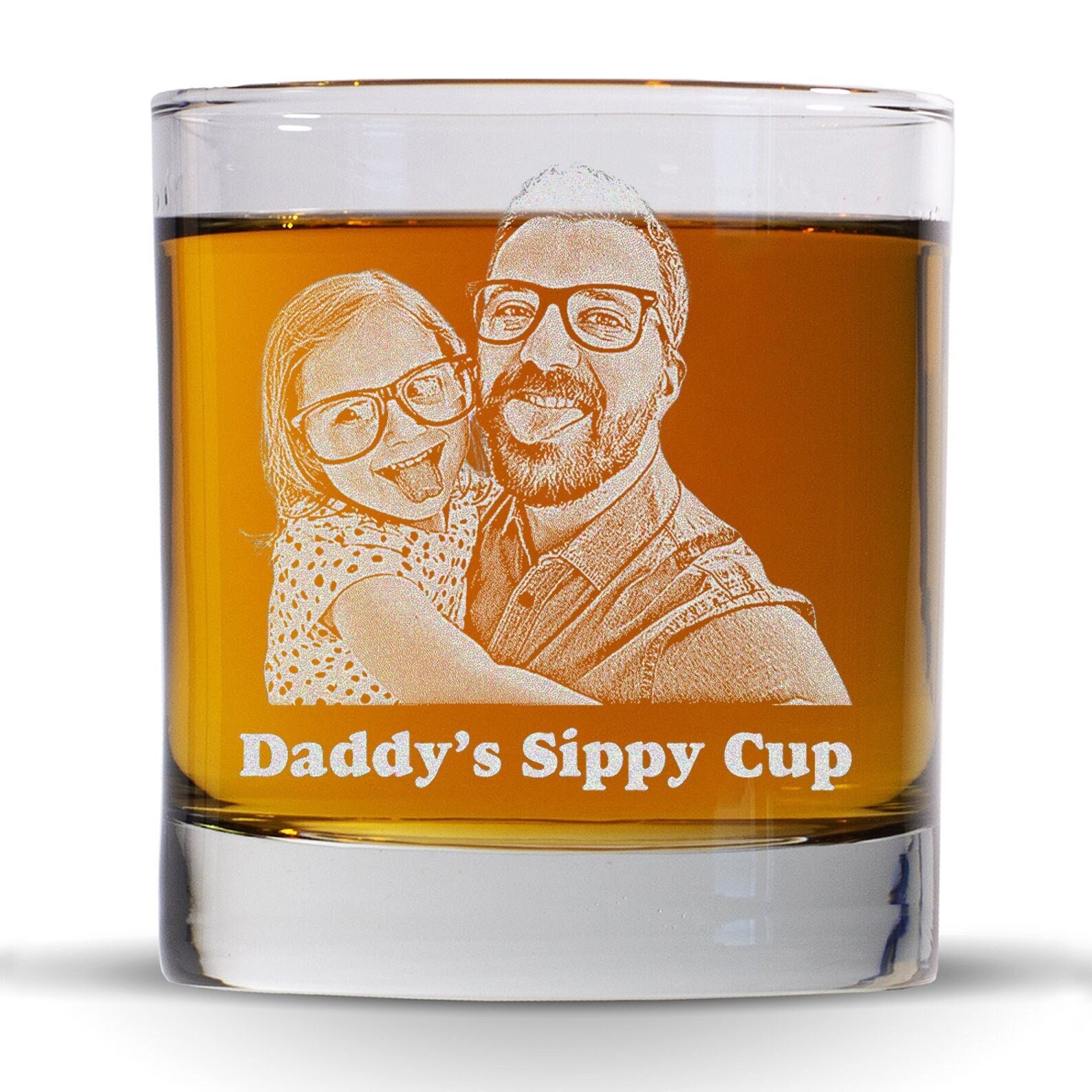 Personalized Engraved Photo Whiskey Glass for Unique & Love | JNSDec80