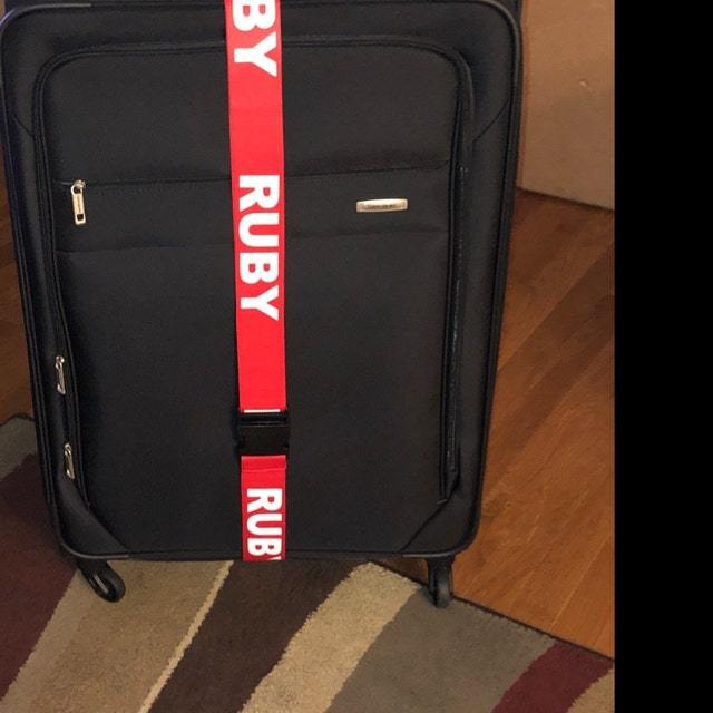 Personalized Name Luggage Strap Belt | JNSBag53