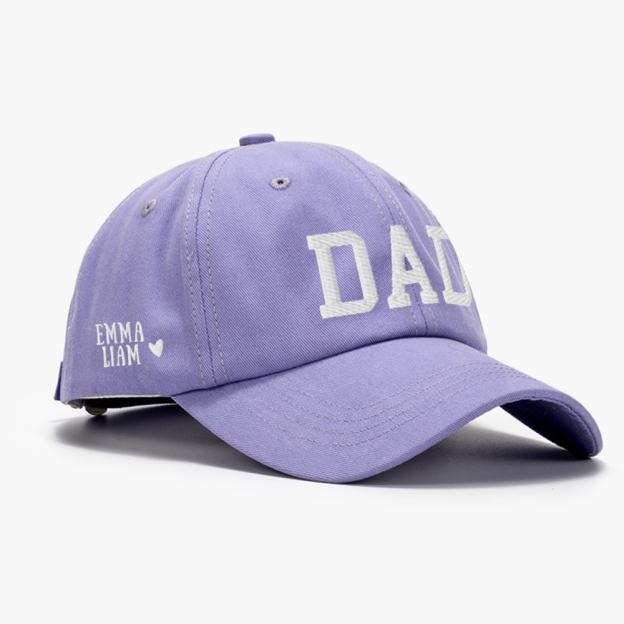 Personalized Embroidered DAD Hat with Kids Names for Unique & Love | JNSHat10