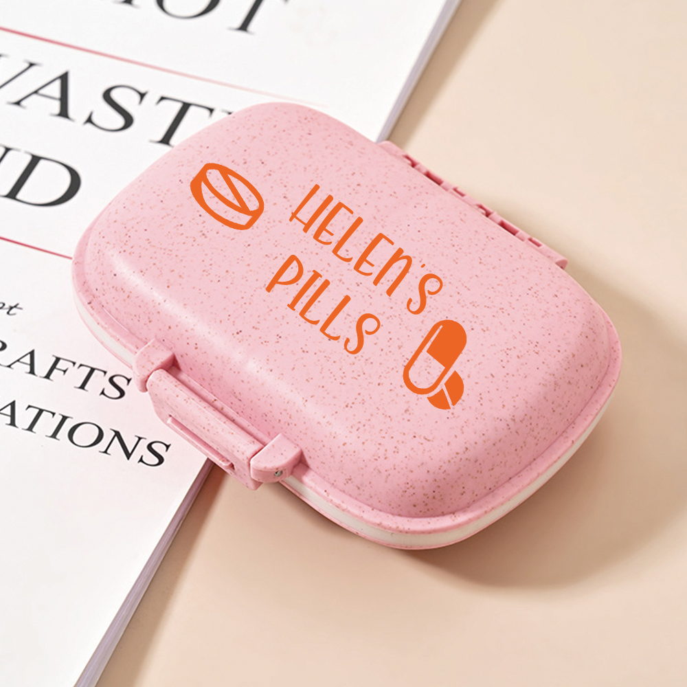 Personalized Name Travel Pill Organizer Box for Unique & Love | JNSCas