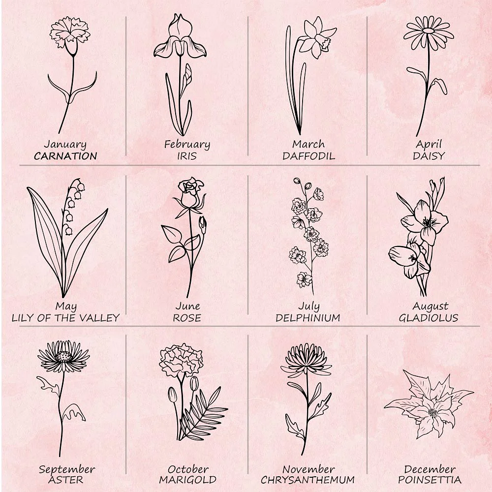 Personalized Leather Birth Flower Travel Jewelry Box for Unique & Love | JNSBag11
