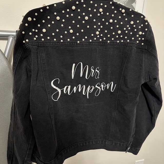 Personalized Wedding Denim Jacket | JNSCloth08