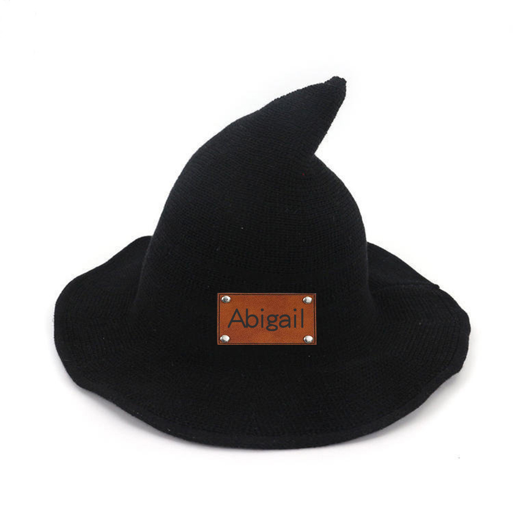 Personalized Name Knitted Halloween Witch Hat for Unique & Love | JNSHat12