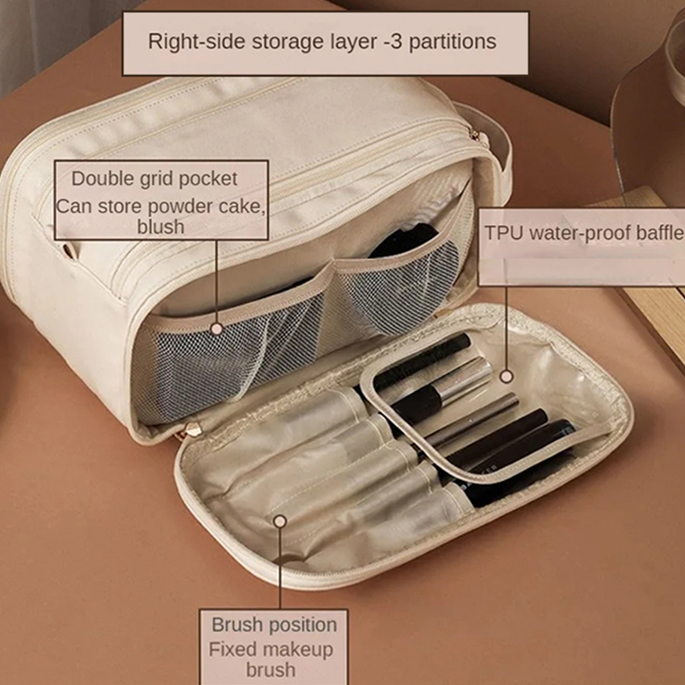 Personalized Leather Embroidered Makeup Bag for Unique & Love | JNSBag72