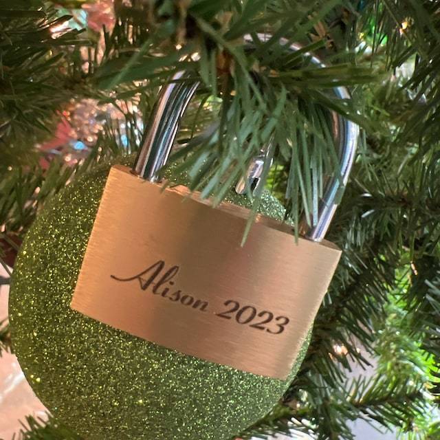 Personalized Engraved Padlock With Any Text for Unique & Love | JNSDec48