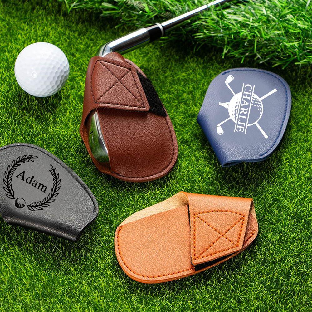 Personalized Monogram Golf Club Leather Cover | JNSBag97