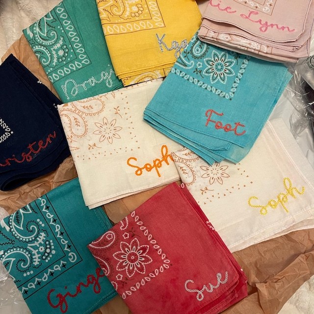 Personalized Name Embroidered Bandana for Unique & Love | JNSCloth49