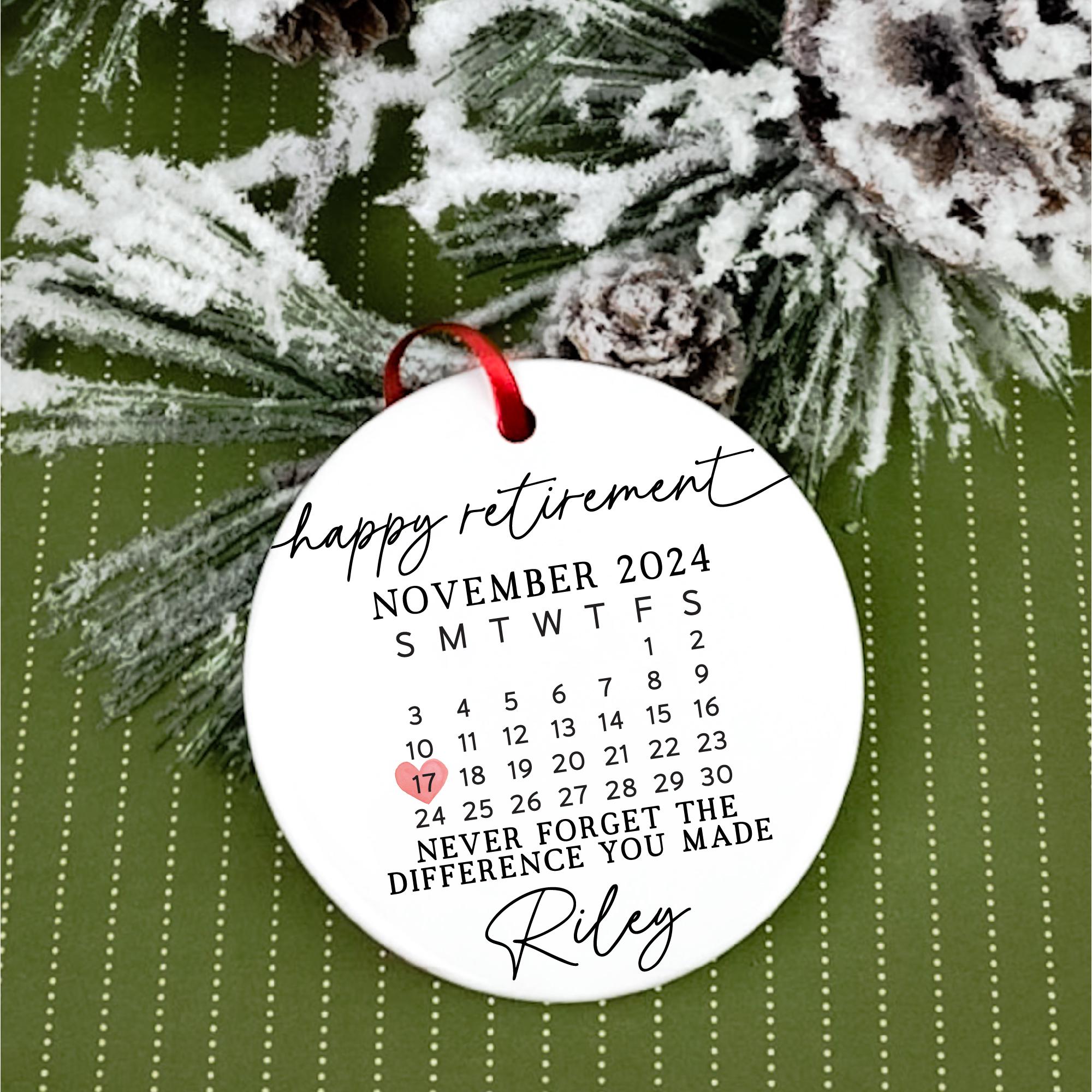 Personalized Retirement Ceramic Ornament for Unique & Love | JNSDec122