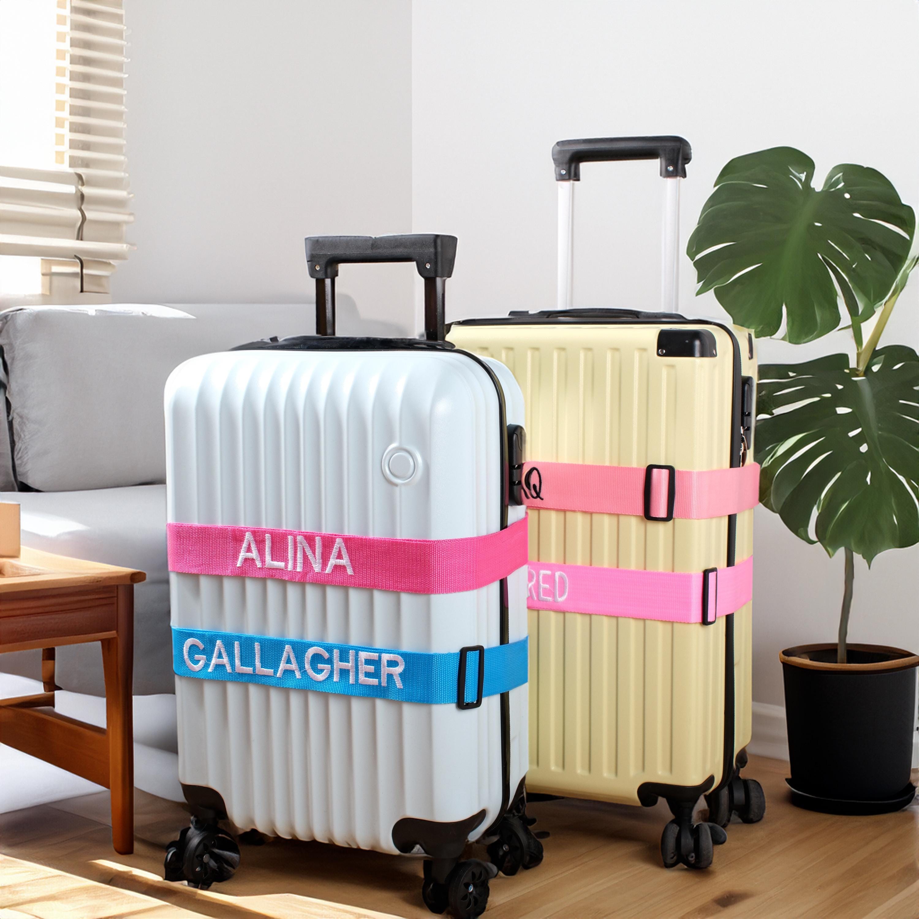 Personalized Name Embroidery Luggage Strap Belt | JNSDec145