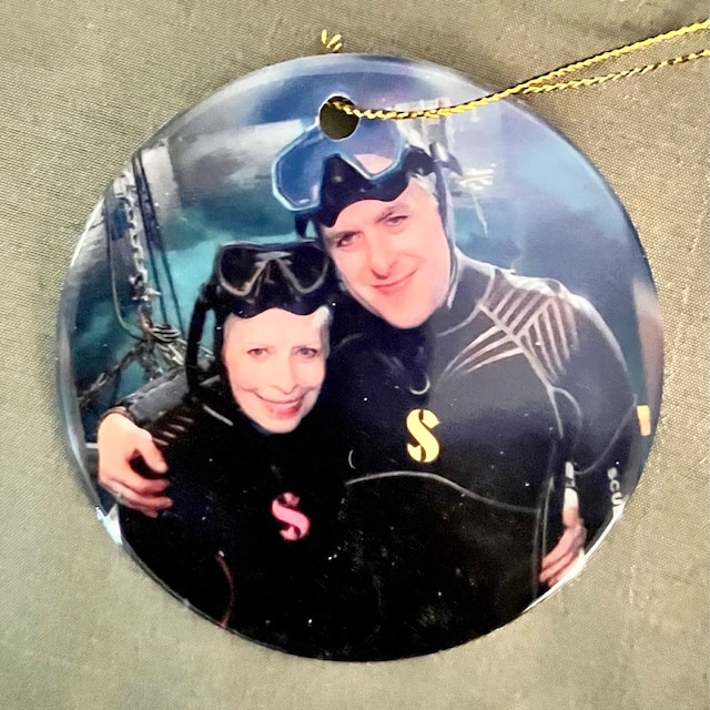 Personalized Photo Ceramic Ornament with Both Sides for Unique & Love | JNSDec21