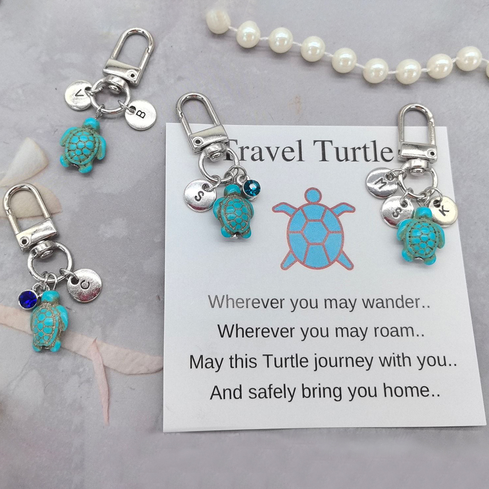 Personalized Sea Turtle Keychain for Mom | JNSDec133