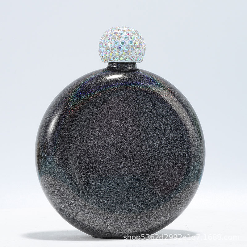 Personalized Round Flasks with Rhinestone Lid for Unique and Love | JNSDec61