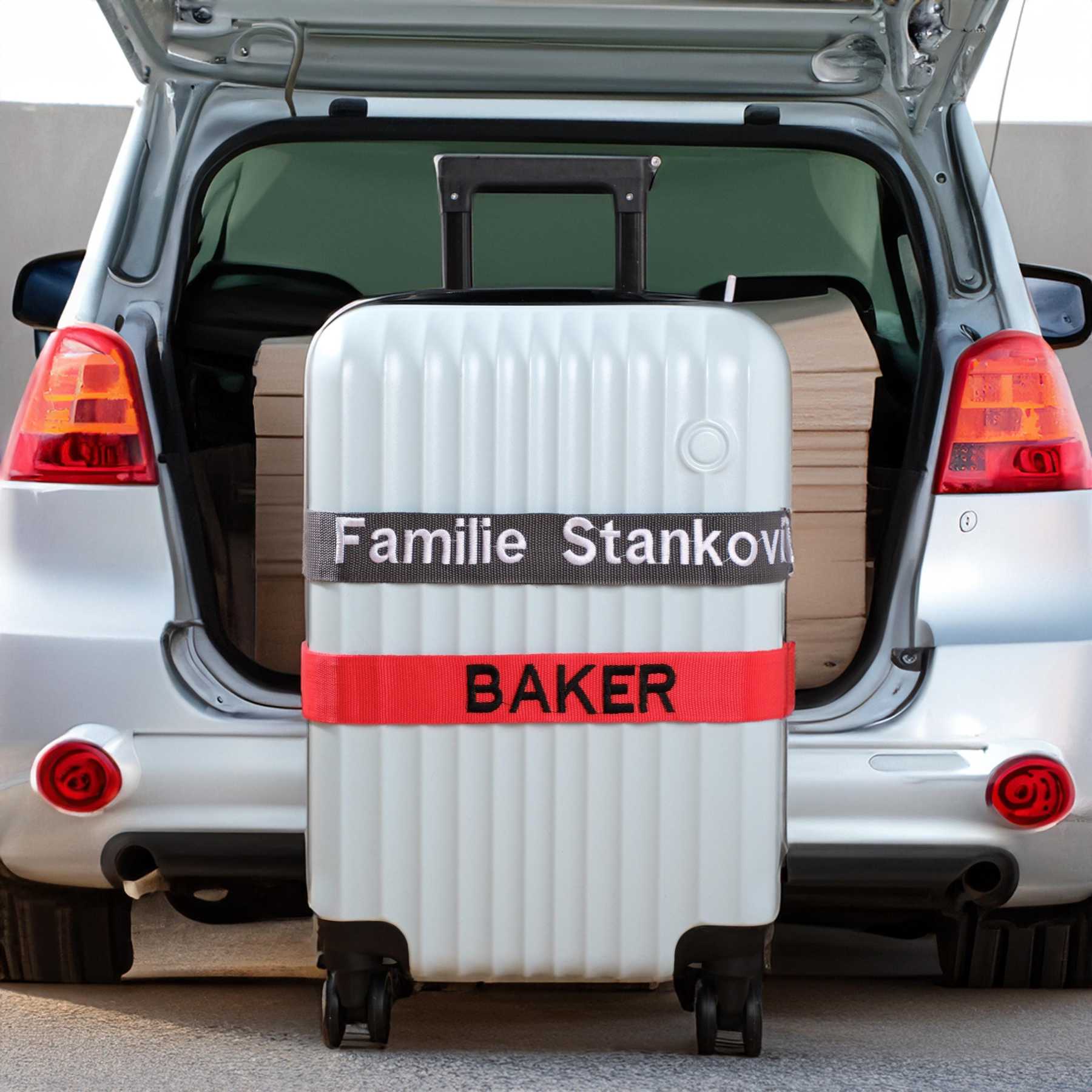 Personalized Name Embroidery Luggage Strap Belt | JNSDec145