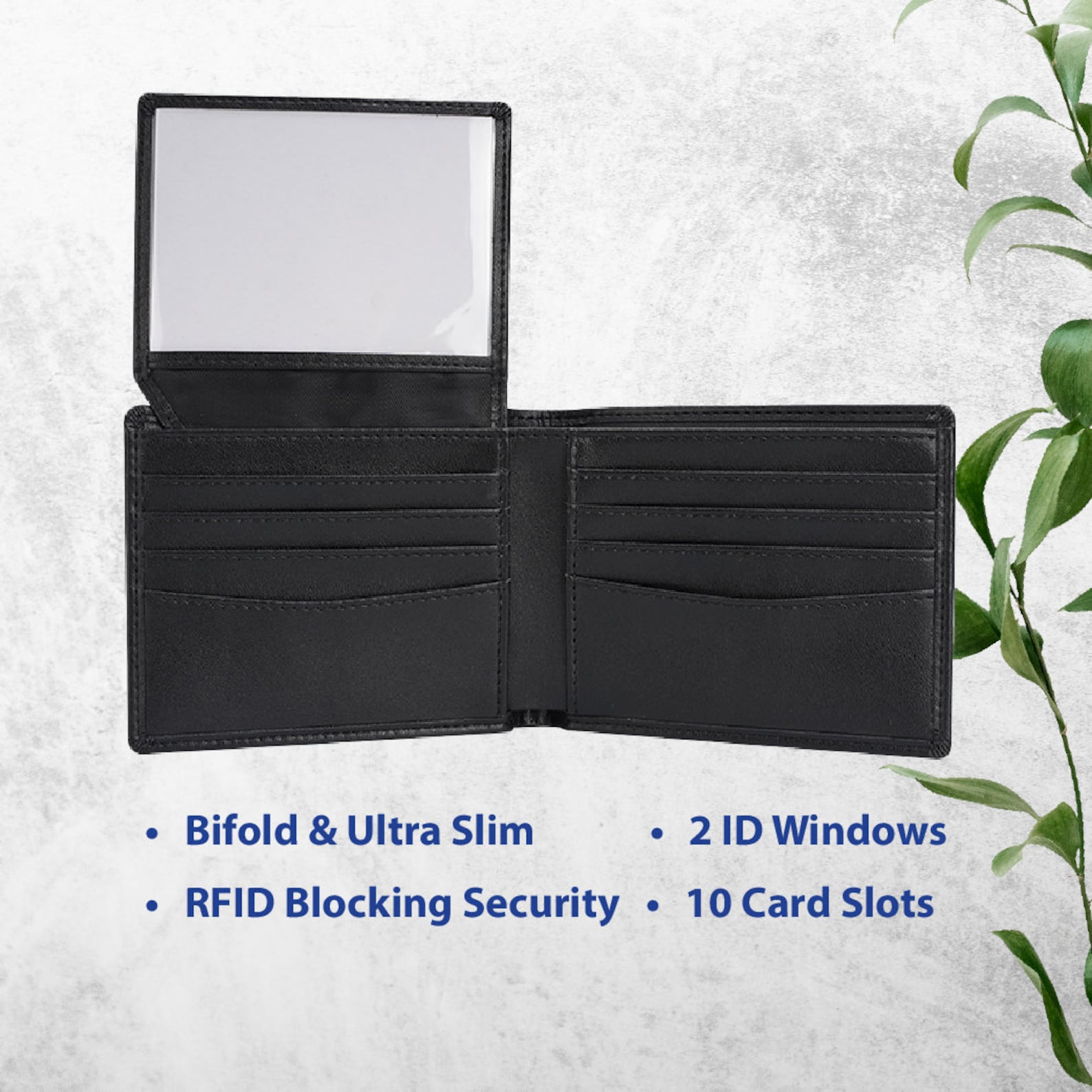 Personalized Fist Bump Dad Kids Name Leather Wallet for Unique & Love | JNSBag91