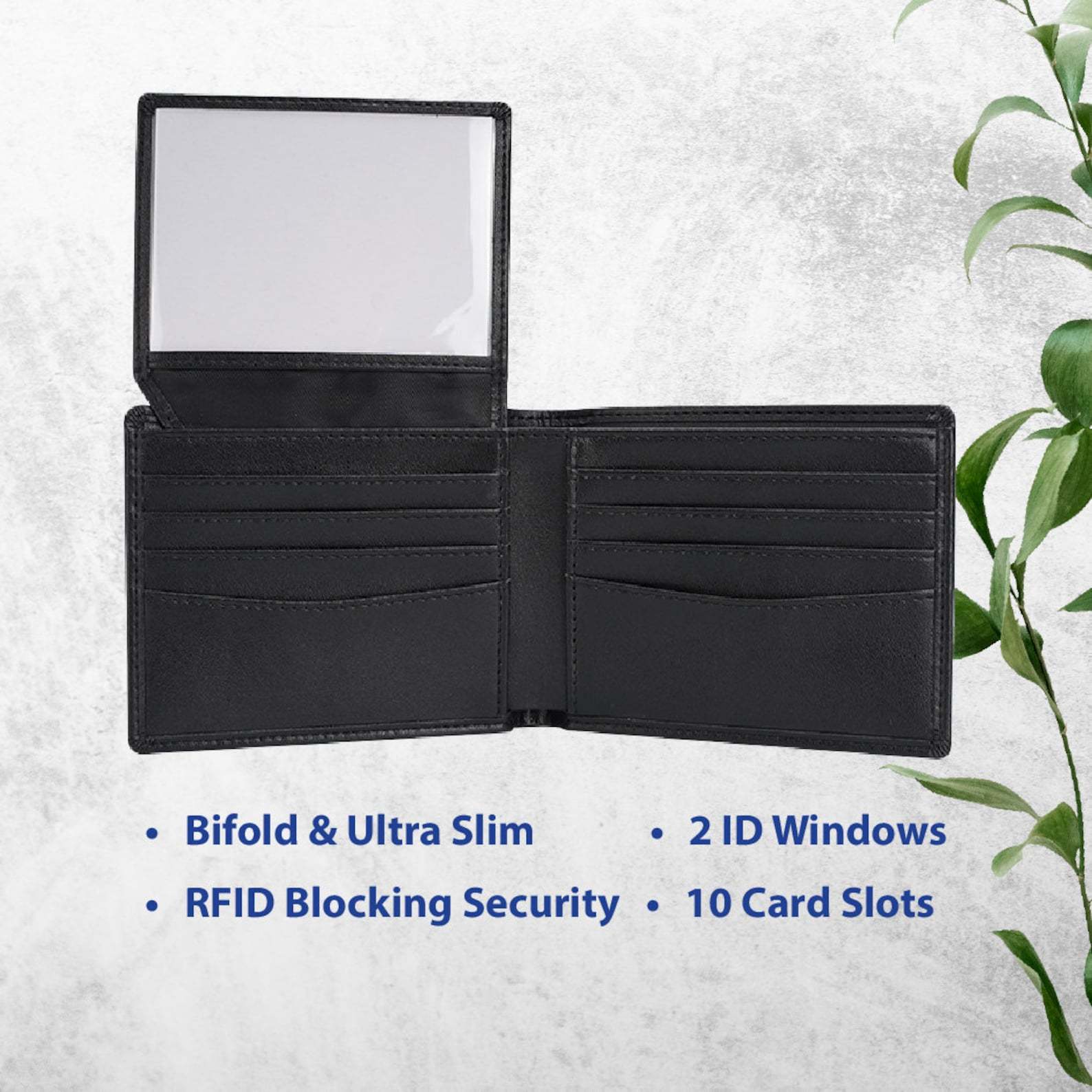 Personalized Fist Bump Dad Kids Name Leather Wallet for Unique & Love | JNSBag91