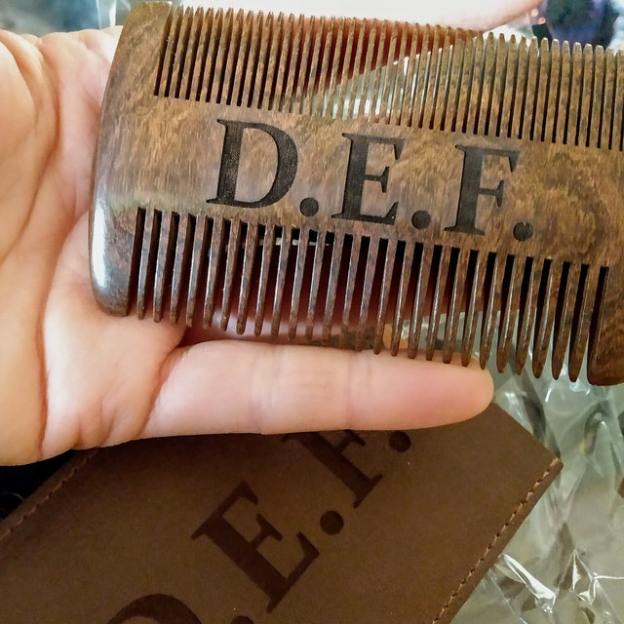 Personalized Name Wood Beard Comb for Unique & Love | JNSTool02