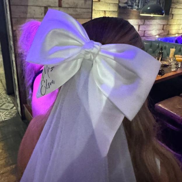Personalized Name Bow Veil for Unique & Love | JNSCloth31