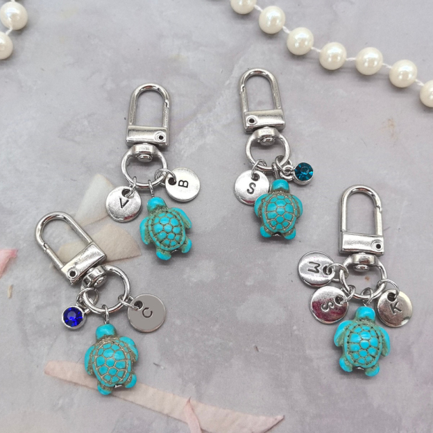 Personalized Sea Turtle Keychain for Mom | JNSDec133
