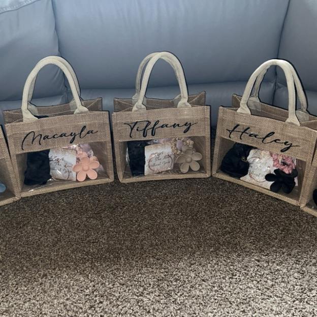 Personalized Monogram Bachelorette Party Gift Tote Bags | JNSBag48