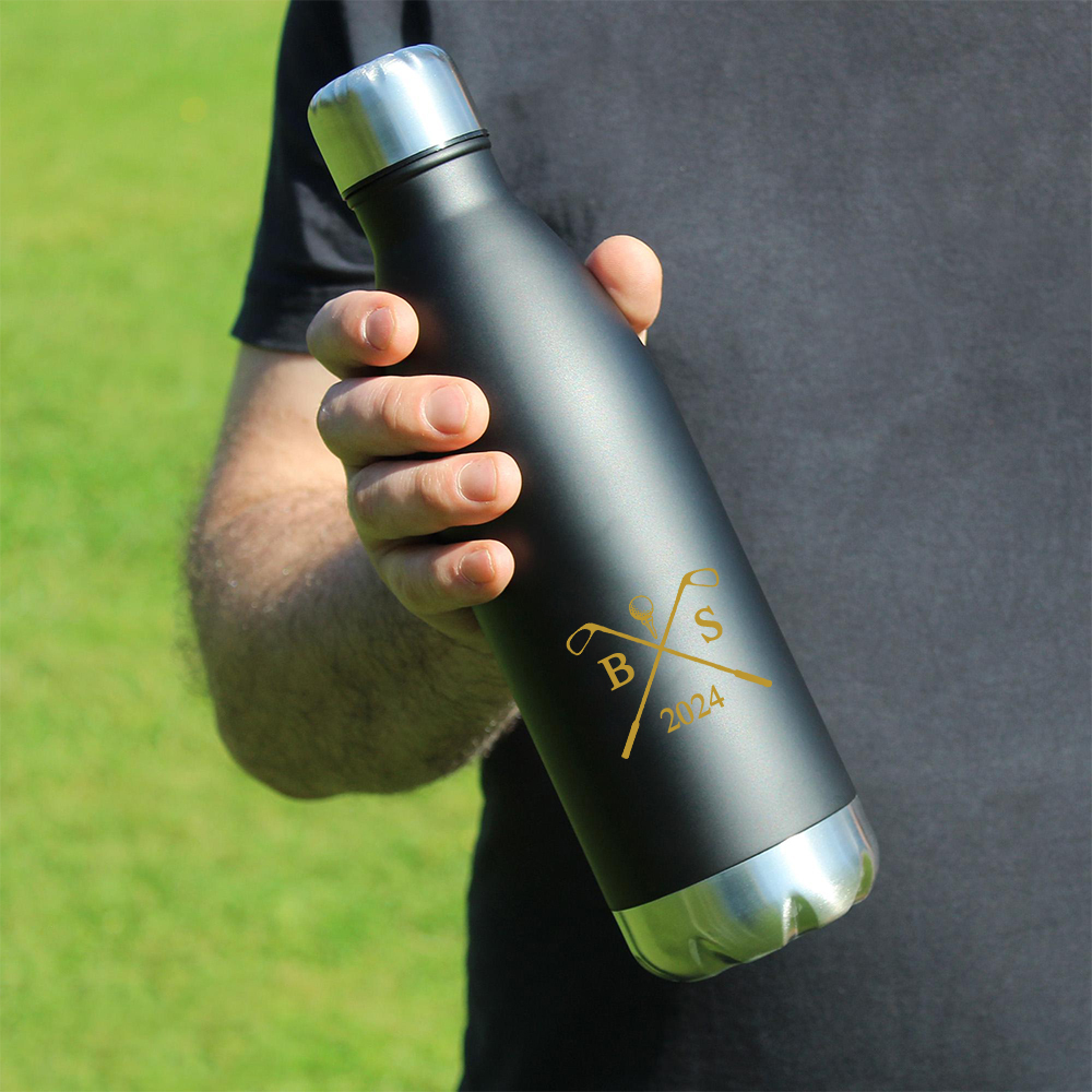 Personalized Monogram Golf Insulated Water Bottle | JNSBottle01