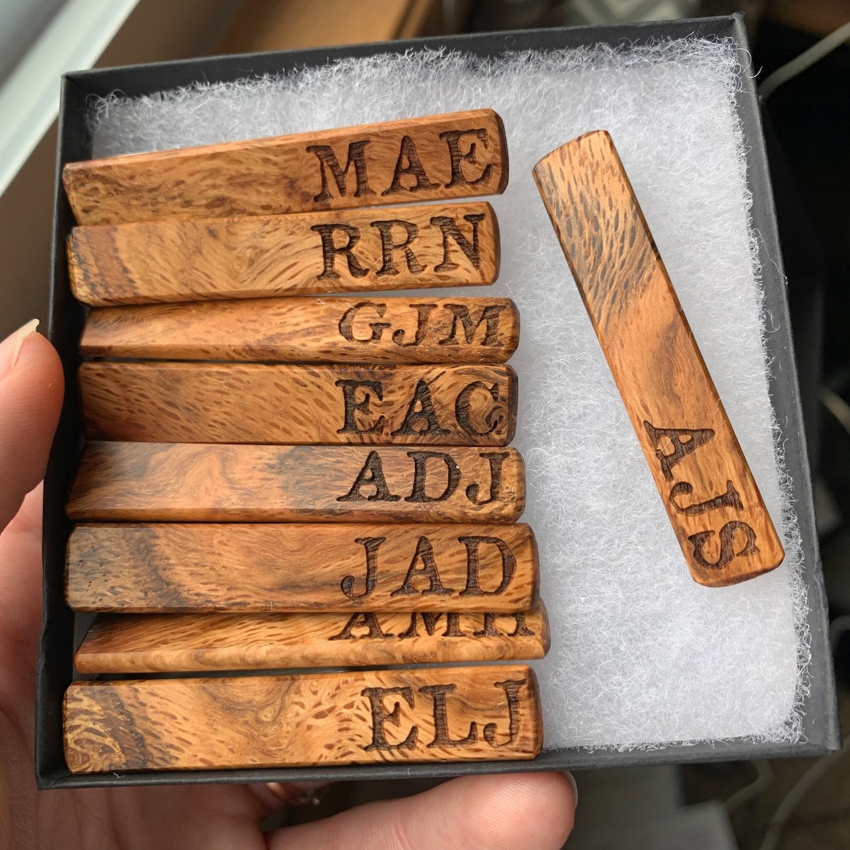 Personalized Wooden Tie Clip for Unique & Love  | JNSDec108