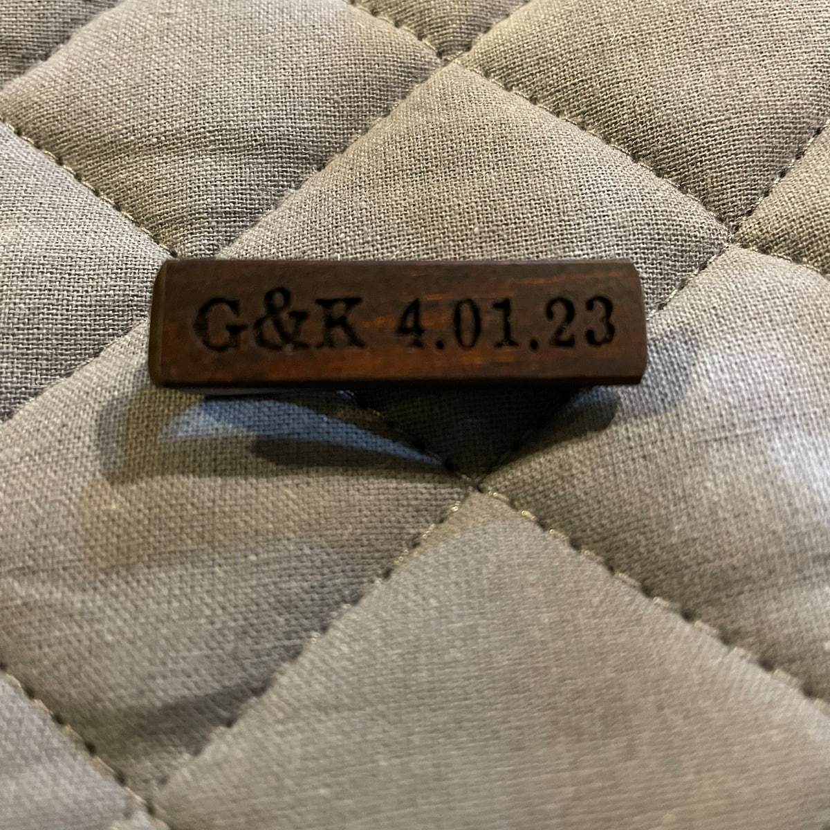 Personalized Wooden Tie Clip for Unique & Love  | JNSDec108