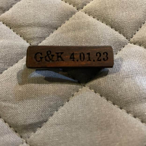 Personalized Wooden Tie Clip for Unique & Love  | JNSDec108