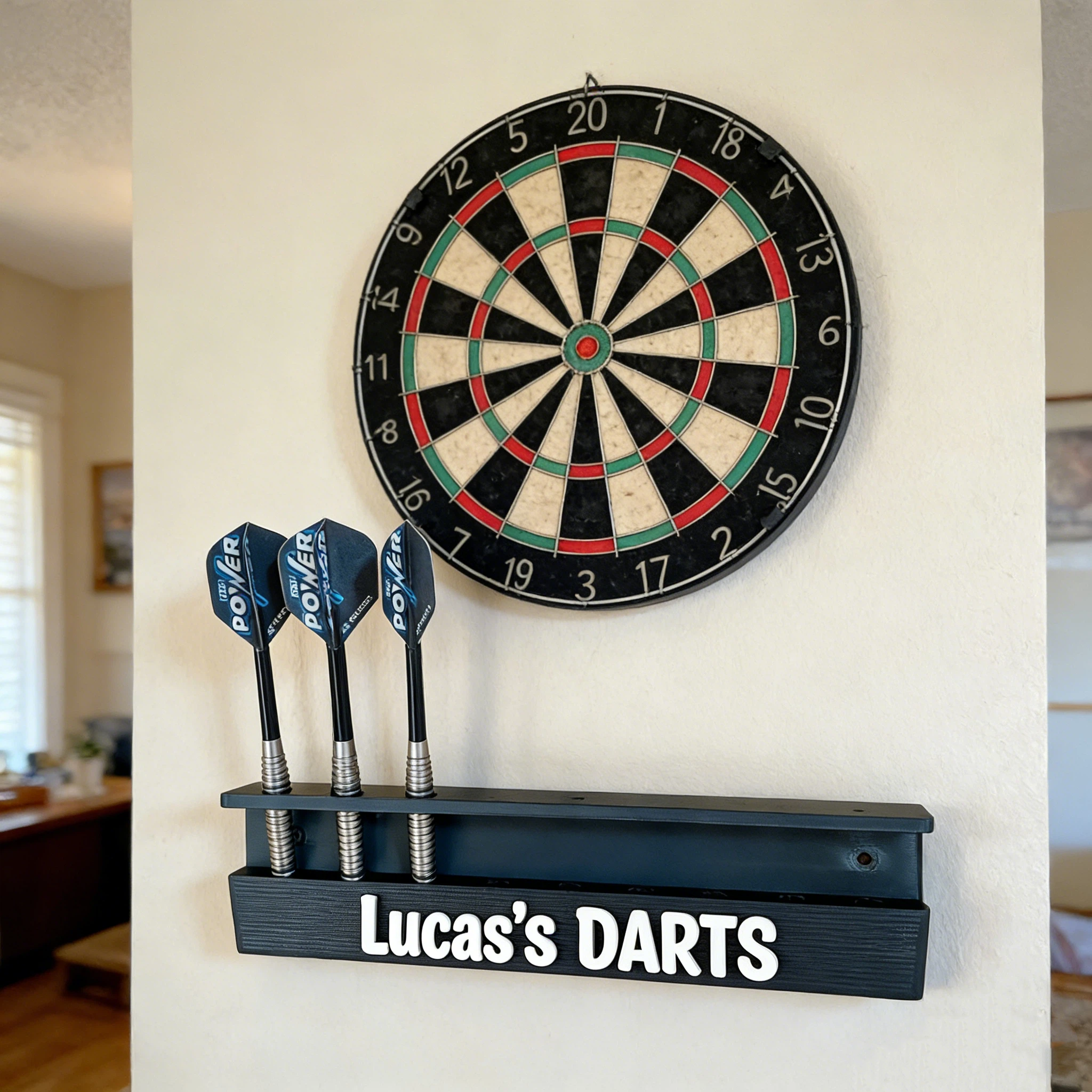 Personalized 9 Darts Wall Mounted Display Holder Stand for Unique & Love | JNSDec207