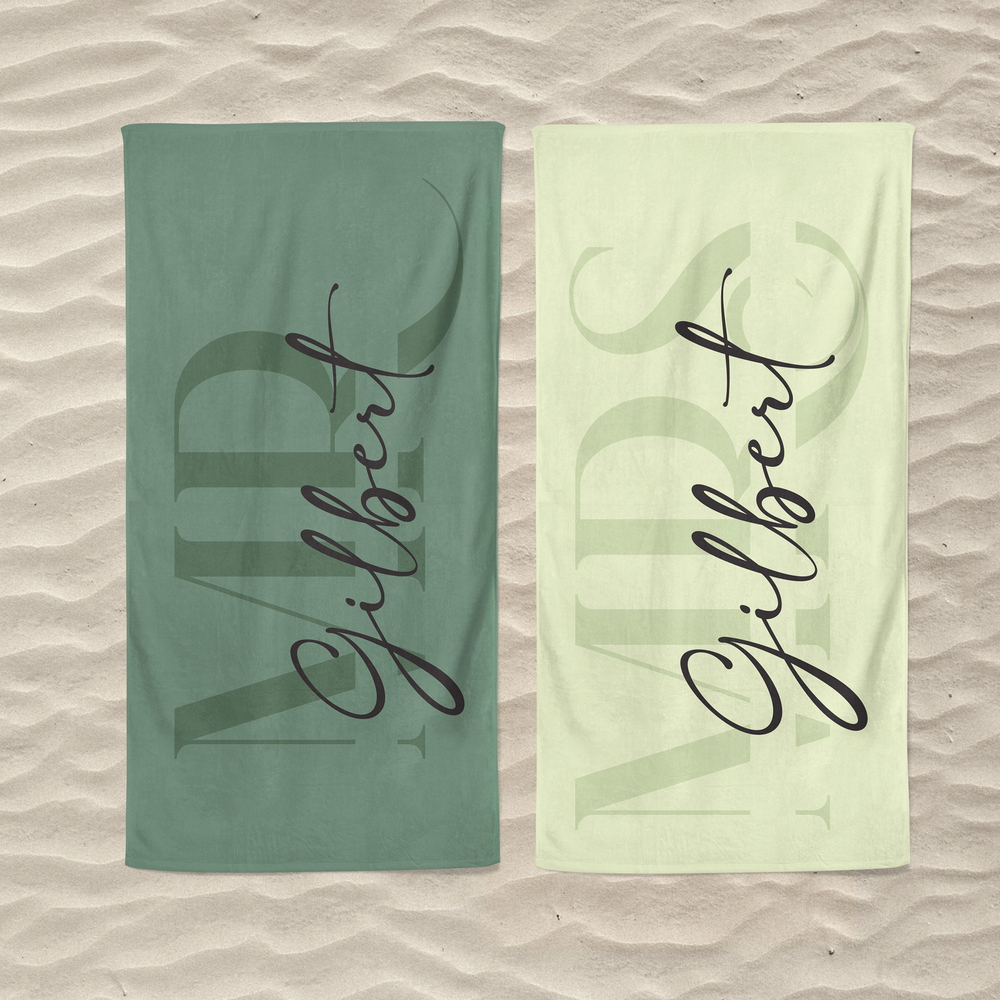 Personalized Couple Beach Towels for Unique & Love | JNSTowel05